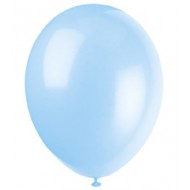 Cool Blue Latex Balloons x10